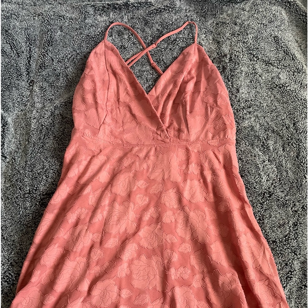 Strappy Cross-Back Mini A-Line Dress